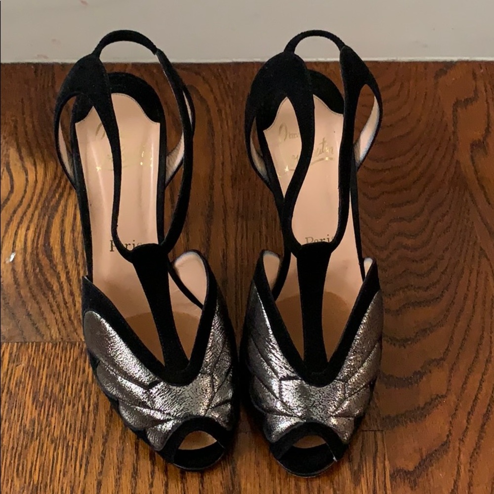 Christian Louboutin peep top heels